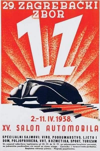 Plakat 29. zagrebački zbor 1938. godine